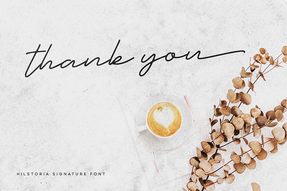 Hilstoria Signature Font, a Script Font by Wandery Supply (Photo 18 of 18)