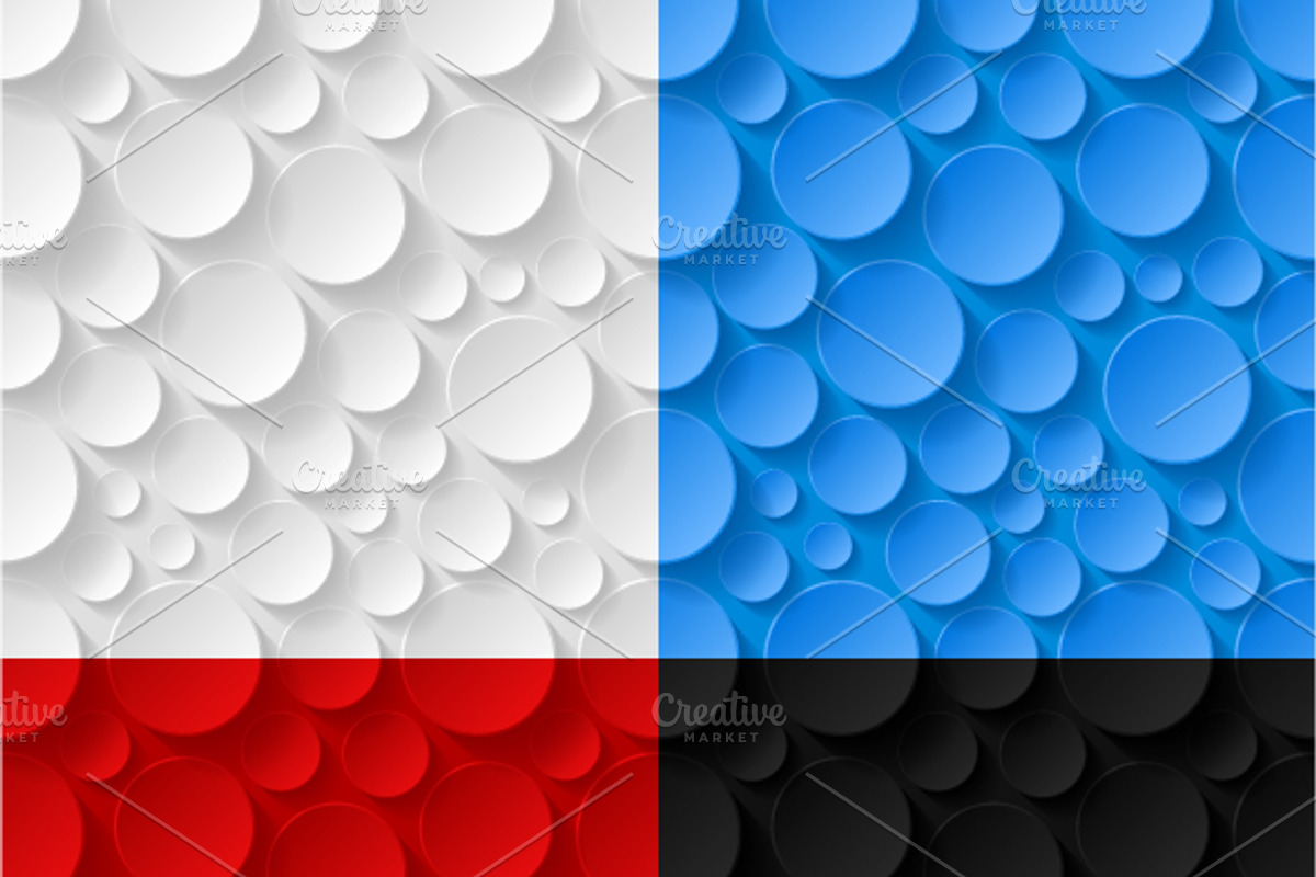 Set of geometric seamless patterns preview 3