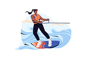 Extreme sport on summer vacation set, a Sport Illustration by PaperTrident (Thumbnail 2 of 9)