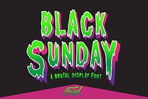 Black Sunday Display Font