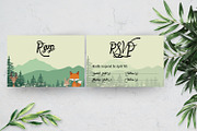 Woodland Baby Shower Template Suite, an Invitation Template by SmmrDesign (Thumbnail 4 of 5)