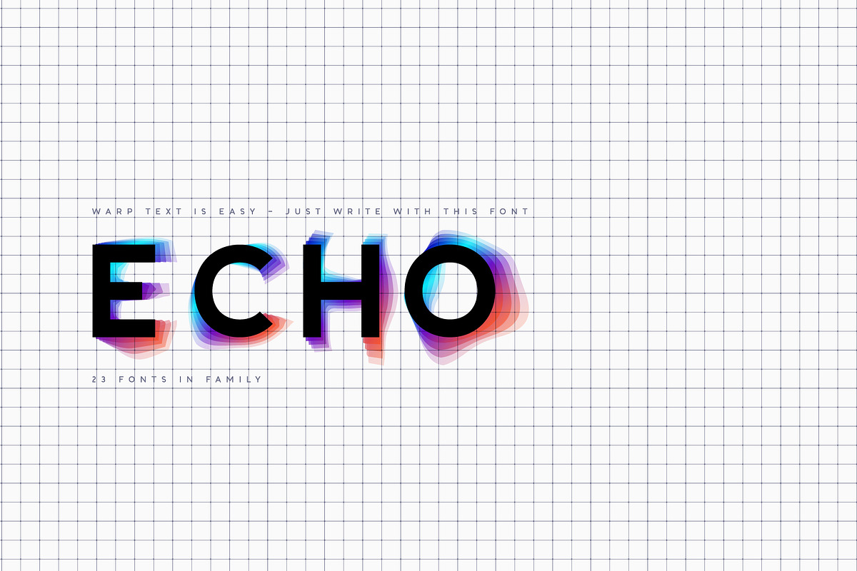 Echowarp. OTF-SVG family., a Symbol Font by Luxfont (Photo 1 of 12)