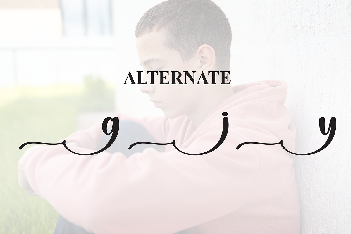 Sadboy | Script Font, a Handwritten Font by Scratchones (Photo 8 of 9)