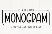 Monogram | Script Font, a Script Font by Scratchones (Thumbnail 1 of 8)