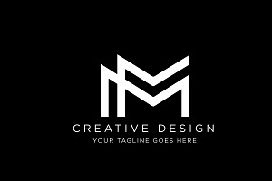 Minimal Letter M MM Logo Design, a Branding & Logo Template by SaaDesigns