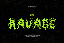 CS Ravage – Black Metal Font