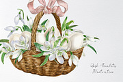 Watercolor spring easter clipart, an Animal Illustration by yana.fefelova (Thumbnail 4 of 5)