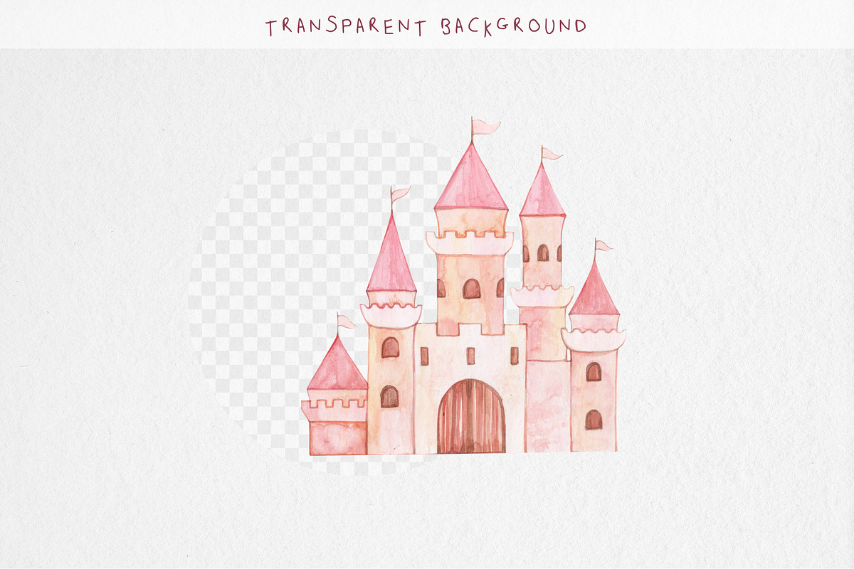Watercolor Fairy Tale Clipart, a Decorative Illustration by MilanaDesignShop (Photo 3 of 3)