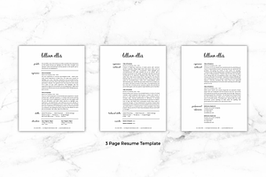 Resume Template/CV - Lillian