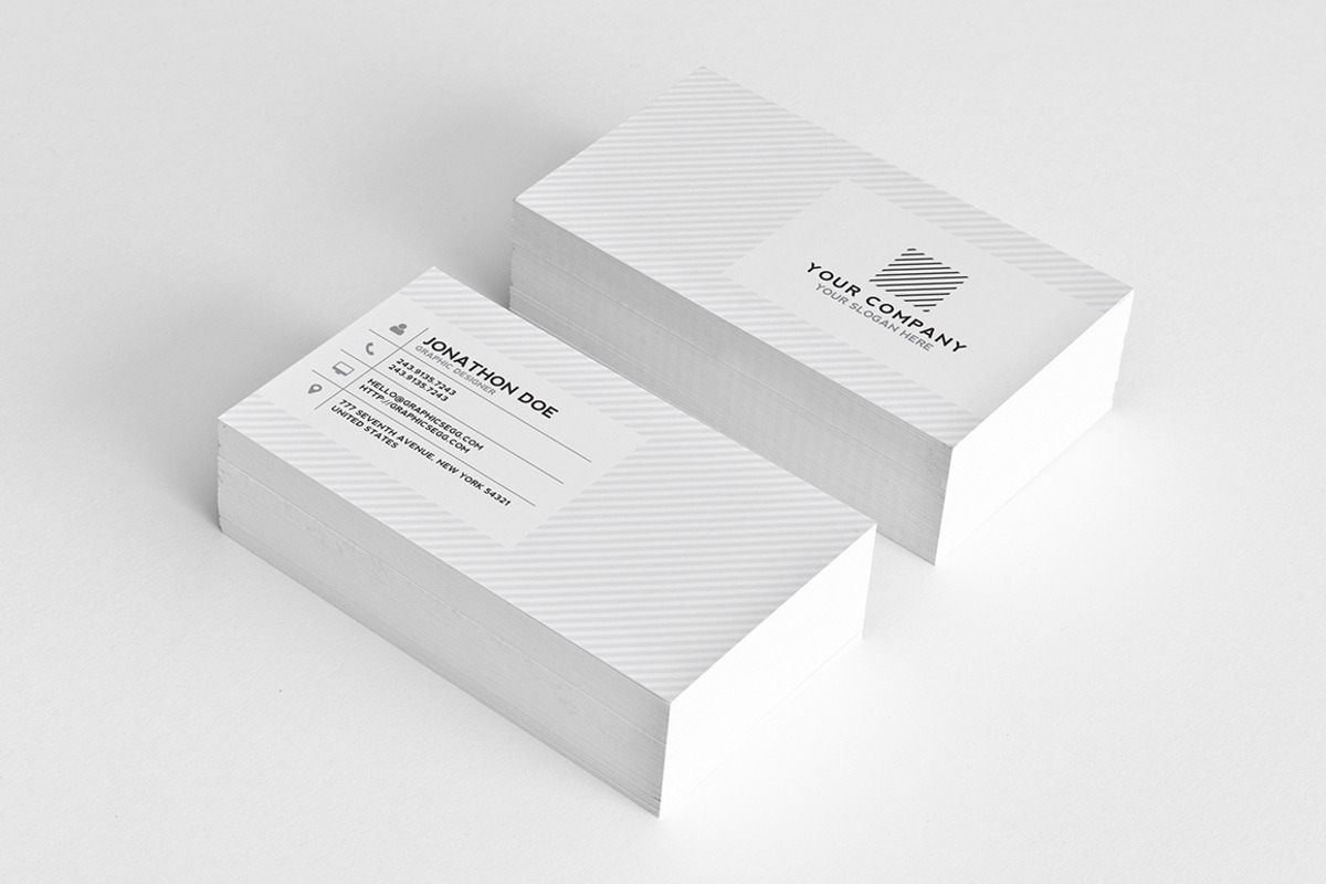 30 Minimal Business Cards Bundle, a Business Card Template by GraphicsEgg (Photo 15 of 32)