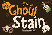 Ghoul Stain – Organic Horror Font, a Handwritten Font by BearyType Studio (Thumbnail 1 of 10)