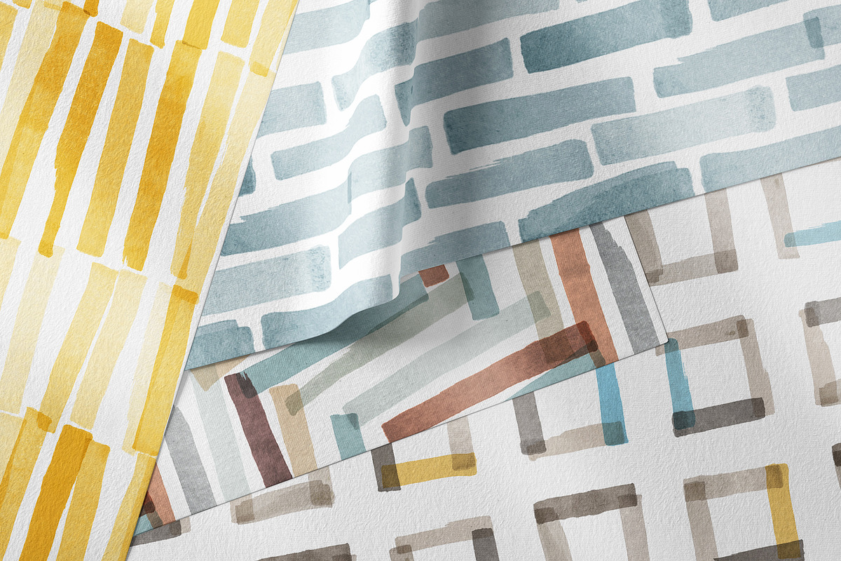 Marker stripes seamless patterns, a Pattern Graphic by Magnia (Photo 3 of 6)