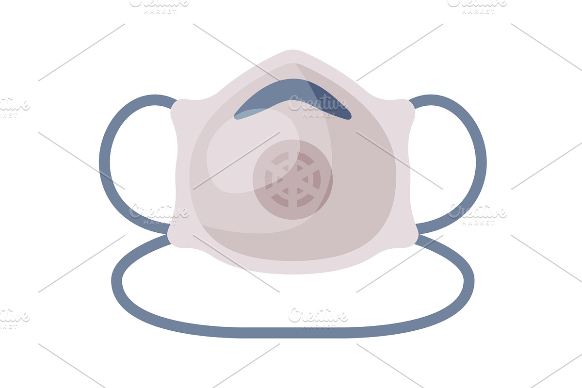 Medical Mask, Safety Breathing, a Healthcare Illustration by TopVectors