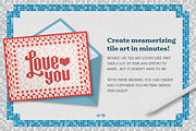 Tile Pattern Procreate Brushes, a Brush Add-On by Nico-Ng (Thumbnail 2 of 13)