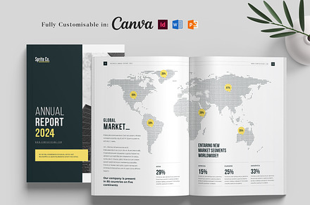 Annual Report Template, a Brochure Template by Niofix