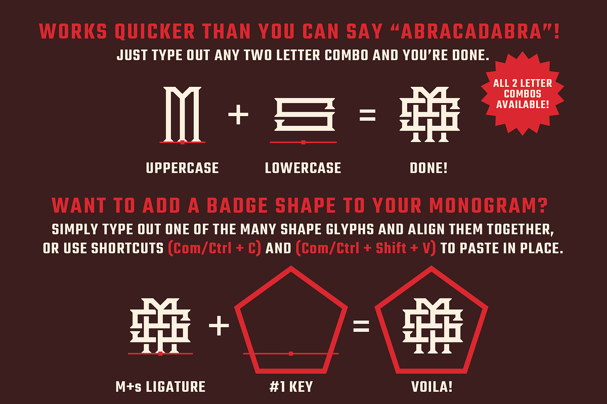 MONOGRAM-MAGICIAN-ACT3, a Symbol Font by Para-Scope Design (Photo 3 of 11)
