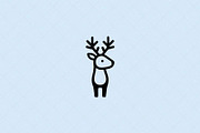 Minimalist Deer Icon Cervidae, an Animal Illustration by Vectorium Studio (Thumbnail 2 of 4)