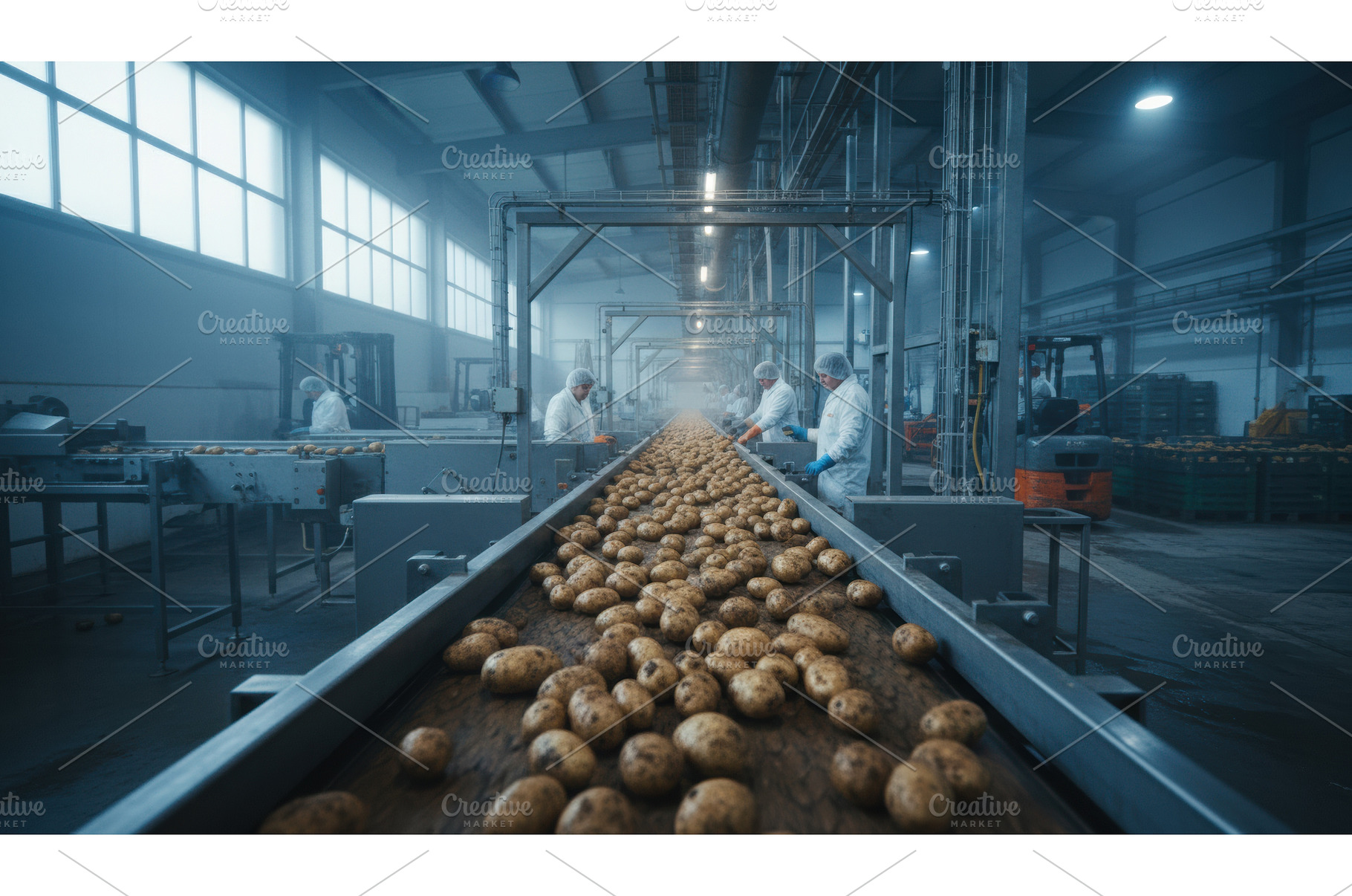 Industrial potato processing plant, an Industrial Photo by Igor Tichonow