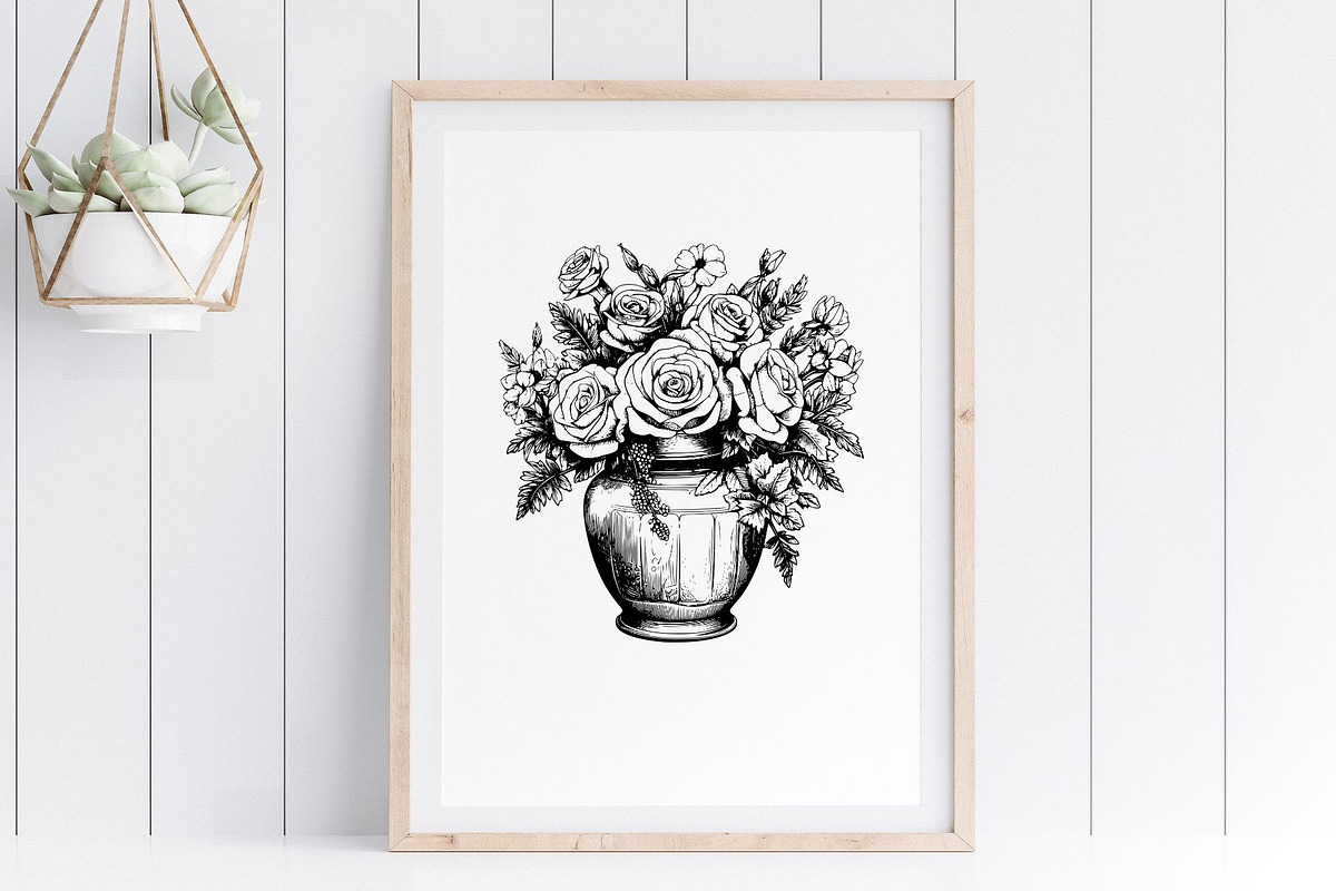 Rose Svg - Roses Flowers Clipart, an Illustration by YouniqueArtwork (Photo 4 of 5)
