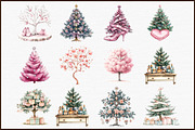 Coquette Glitter Christmas Tree Clip, an Illustration by Sublimation Artist (Thumbnail 3 of 6)