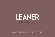 Leaner Extended - Bold, a Sans Serif Font by kulturrrno (Thumbnail 1 of 7)