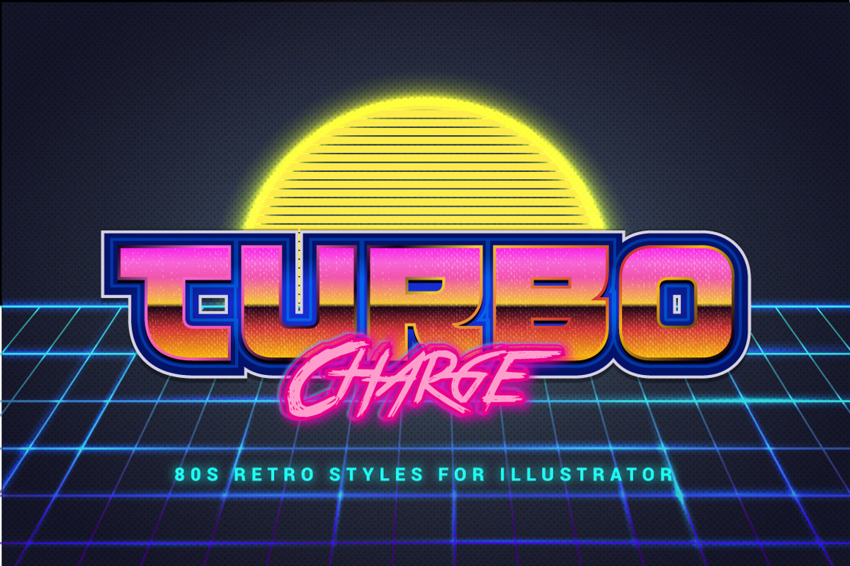 80s Retro Illustrator Styles, a Layer Style Add-On by Vector Galore (Photo 6 of 12)