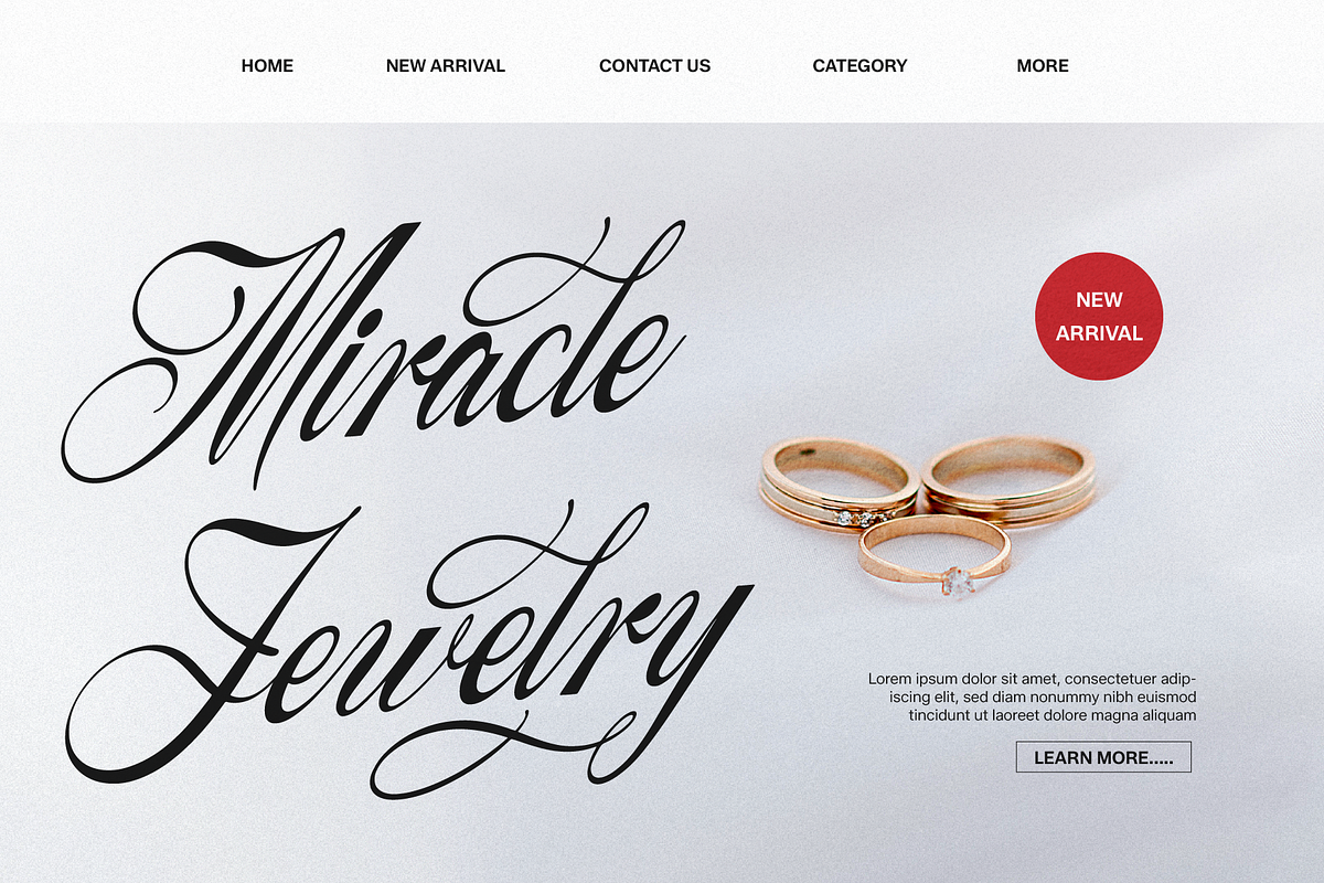 Yureika Glasious Classic Script, a Script Font by gracetype_studio (Photo 3 of 11)