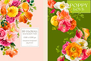 Poppy Love Floral Clip Art, an Object Graphic by Eclectic Anthology (Thumbnail 6 of 18)