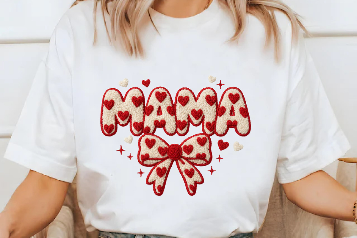 Faux Yarn Valentine’s Day Mama Png, an Illustration by designcity5 (Photo 4 of 9)