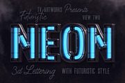 Futuristic Neon 3D Lettering, a Graphic by TVartworks (Thumbnail 3 of 20)