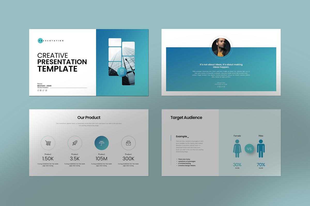 Creative Presentation Template, a Presentation Template by evgenystudio