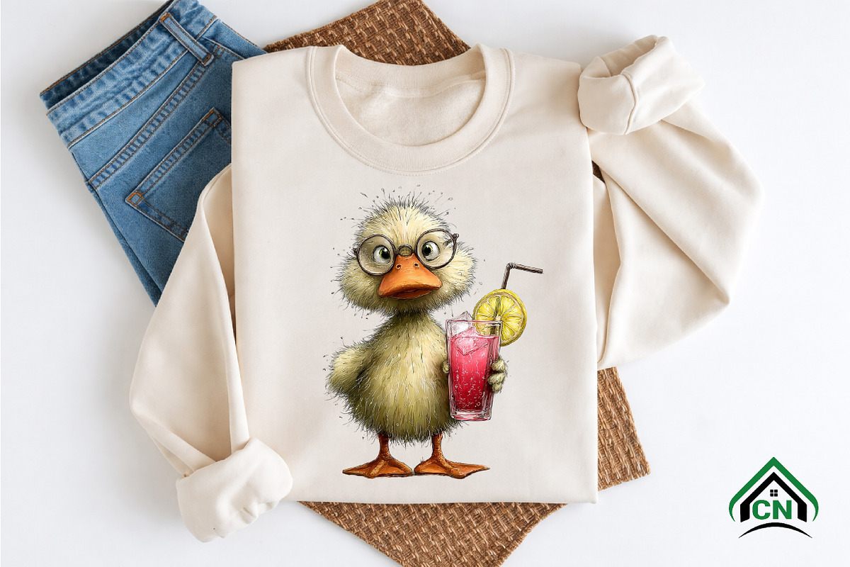 Summer Ducklings Clipart PNG, an Illustration by Craft Nest (Photo 9 of 12)