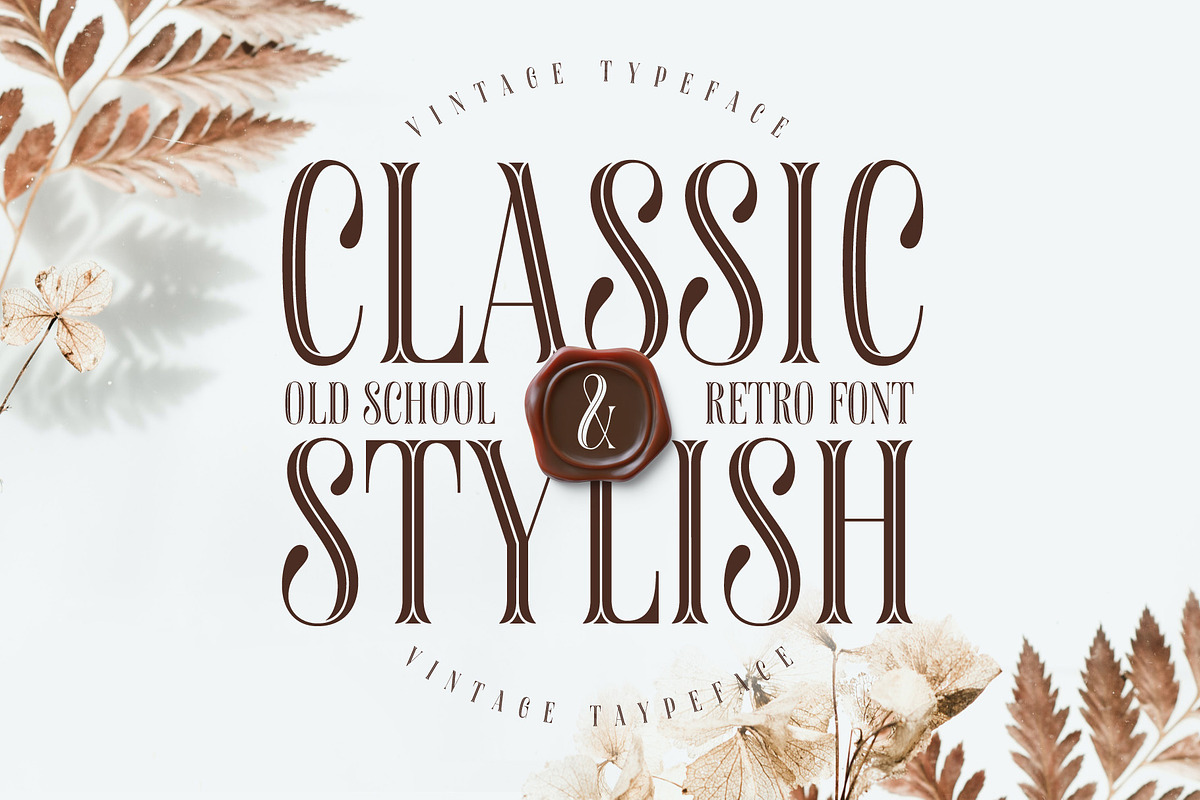 Aquatory Vintage Font and Template., a Serif Font by Gleb Guralnyk (Photo 3 of 5)