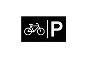 Bicycle Parking Symbol Icon Set, an Icon by musafir_fashion (Thumbnail 3 of 12)