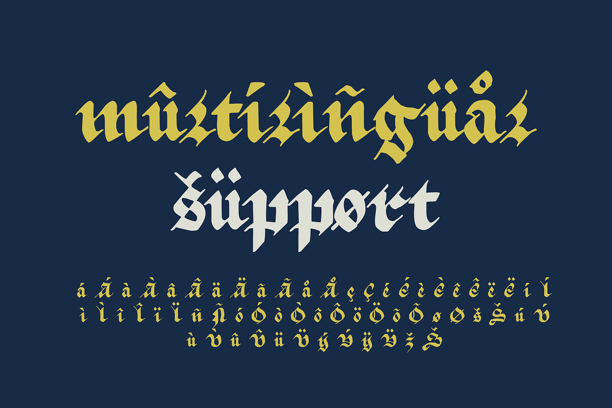 True Blackletters font, a Blackletter Font by kaer_shop (Photo 7 of 12)