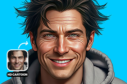 HD Cartoon Photo Effect PSD, an Action Add-On by iHemalaya