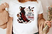 Dark Christmas Magic Witch Sublimat, a Seasonal Illustration by CraftArtStudio (Thumbnail 3 of 4)