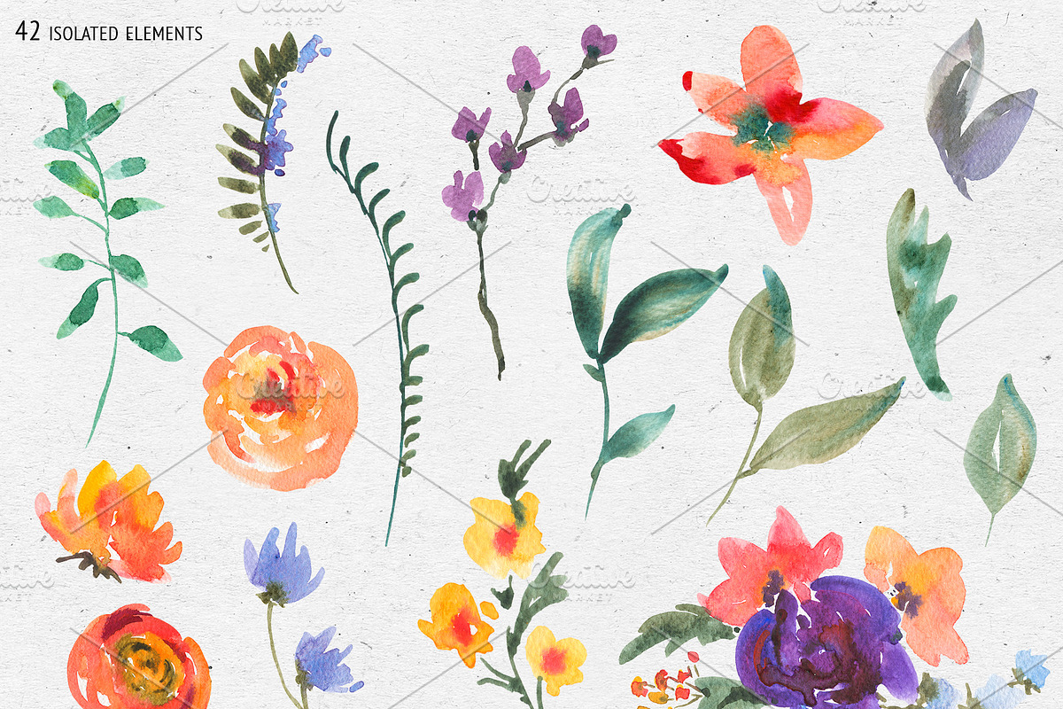 Modern Summer Flowers, an Illustration by Belusuab (Photo 2 of 14)