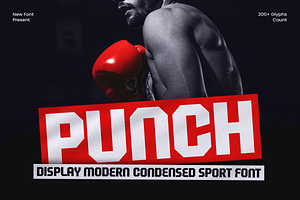 Punch - Display Condensed Sport Font