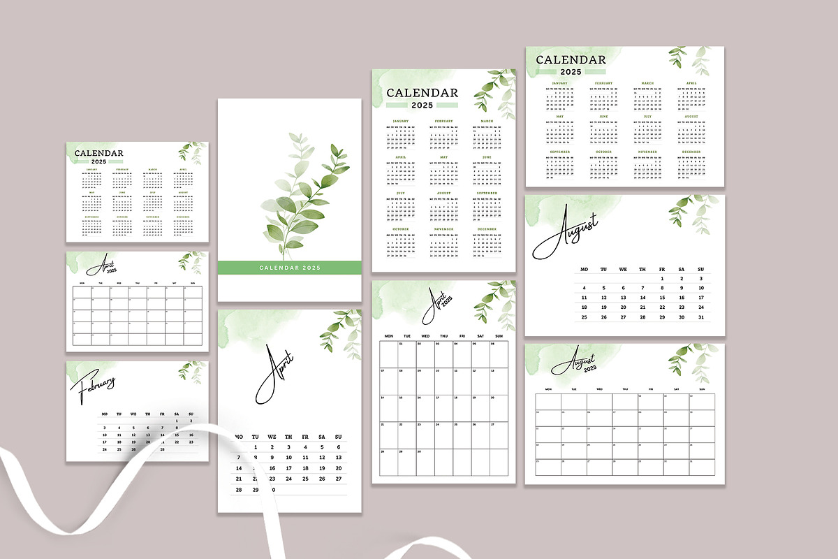 Calendar Template/Calendar 2025, a Stationery Template by Design Zone (Photo 2 of 8)