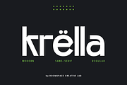 Krella - Modern Logo Font, a Sans Serif Font by roomspace creative lab (Thumbnail 1 of 9)
