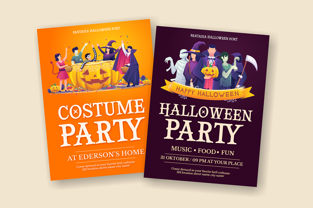 Fantasia Halloween - Spooky Typeface, a Serif Font by agnyhasyastudio (Photo 5 of 13)