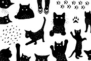 Cat svg, Funny Cats Vector Cut Files, an Animal Illustration by Watercolor_Vector Graphic (Thumbnail 2 of 25)