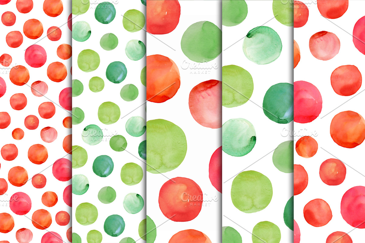 Watercolor Dots Background preview 2