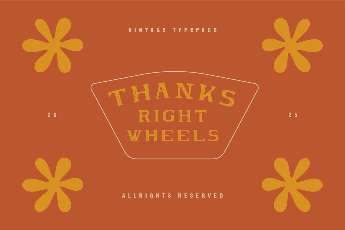 TAPRUM - Retro Display Font, a Font by Rightwheels (Photo 10 of 10)