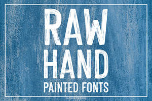 Raw Hand Painted brush fonts, a Blackletter Font by Tanondesign