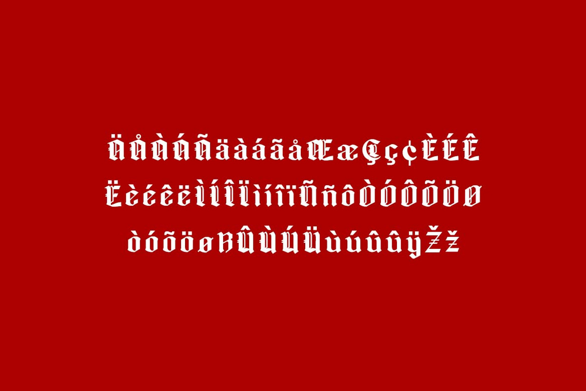Chigger Dragon Blackletter Font, a Blackletter Font by UICreative (Photo 10 of 13)