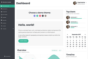 Bootstrap 4 Admin Dashboard Template