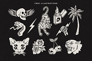 Caffeine & Gasoline Fonts + Extras, a Script Font by Davide Bassu (Thumbnail 10 of 20)