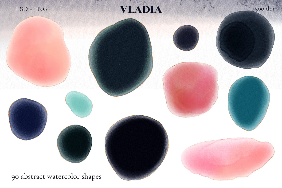 VLADIA watercolor abstract, a Texture Graphic by Salted Galaxy (Photo 7 of 11)